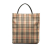 Burberry B Burberry Brown Beige Canvas Fabric House Check Tote China