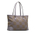 Gucci AB Gucci Brown Beige with Purple Canvas Fabric Medium Jumbo GG Ophidia Tote Italy