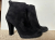 Pedro Garcia Black Suede High Heels Ankle Boots