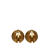 Chanel AB Chanel Gold Gold Plated Metal CC Clip On Earrings France