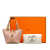 Hermès AB Hermès Brown with Pink Calf Leather Micro Swift Lucky Daisy Picotin Lock France