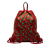 Gucci B Gucci Red Nylon Fabric Printed Neo Vintage Drawstring Backpack Italy