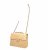 Chanel vintage Classic GM flap bag in champagne beige with silvertone hardware