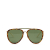 Gucci B Gucci Brown Resin Plastic Aviator Tinted Sunglasses Italy