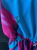Pinko One-Shoulder-Kleid blau mit rosa Blumen, Größe FR 38