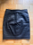 All Saints Oiled-effect denim skirt with zipper fastening