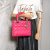 Christian Dior Lady Dior Medium Zip Cannage Leather 2-Ways Tote Bag Pink