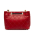 Chanel B Chanel Red Lambskin Leather Leather CC Bicolor Lambskin Shoulder Bag Italy