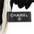 Chanel AB Chanel Black Silk Fabric CC Bow Scrunchie Italy