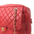 Chanel AB Chanel Red Lambskin Leather Leather Lambskin CC Camera Flap France