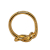 Hermès B Hermès Gold Gold Plated Metal Regate Scarf Ring France