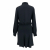 Moschino Robe Couture ! en crêpe noir avec boutons de robinets chauds-froids