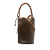 Loewe AB LOEWE Brown Dark Brown Calf Leather Gate Bucket Bag Spain