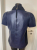 Louis Vuitton black and blue leather blouse