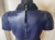 Louis Vuitton black and blue leather blouse