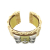 Hermès AB Hermès Brown Beige Rattan Natural Material Medor Picnic Cuff Bracelet France