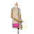 Balenciaga AB Balenciaga Pink Calf Leather Quilted Touch B Crossbody Bag Italy