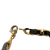 Chanel B Chanel Gold with Black Gold Plated Metal Leather Woven Chain Bracelet France