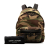 Saint Laurent AB Saint Laurent Green Canvas Fabric Camouflage Studded Backpack Italy