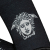 Versace AB Versace Black Polyester Fabric Medusa Suspenders Italy