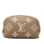 Louis Vuitton AB Louis Vuitton Brown Monogram Empreinte Leather Giant Bicolor Cosmetic Pouch France