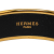 Hermès B Hermès Gold Enamel Metal Lions Wide Bangle Austria