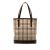Burberry B Burberry Brown Beige Canvas Fabric House Check Tote Bag United Kingdom
