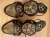 Baldinini Brown Leather Swarovski Crystal Embellished Ankle Strap Sandals