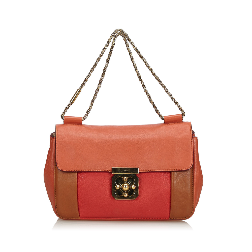 Chloé Tricolor Leather Elsie Shoulder Bag