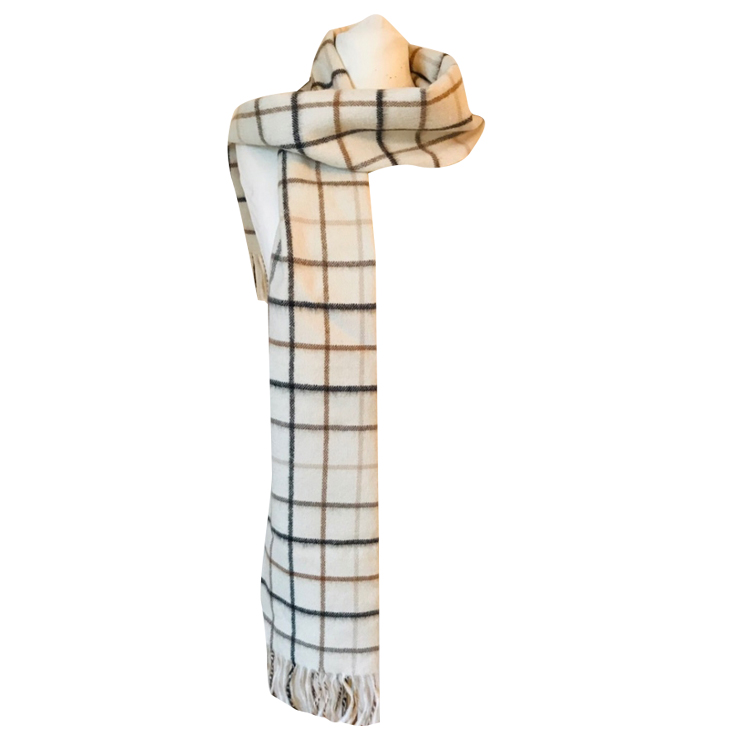 Kuna Royal alpaca checkered scarf