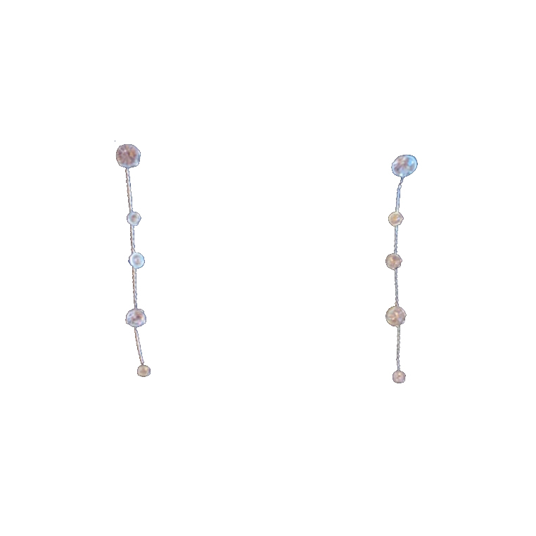Swarovski Ohrringe mit Kristall-Tropfen-Piercing