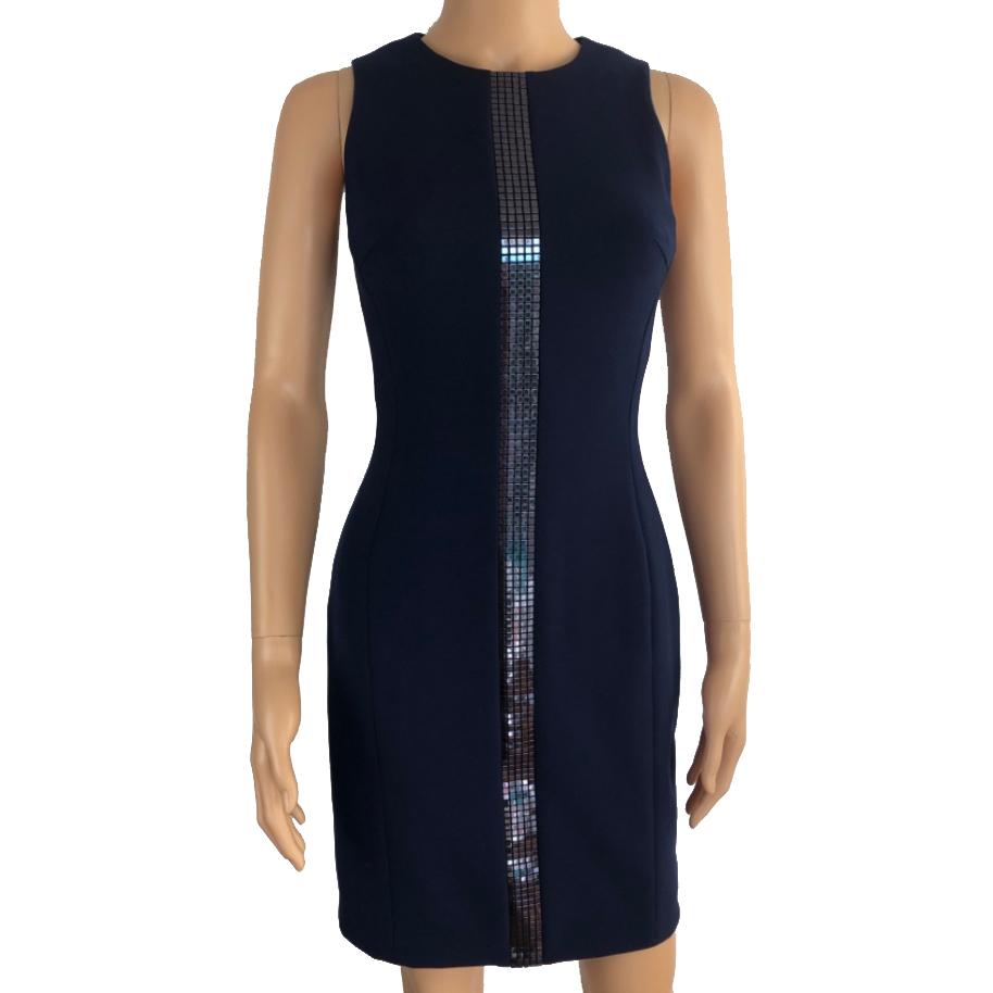 Versace Sleeveless blue dress