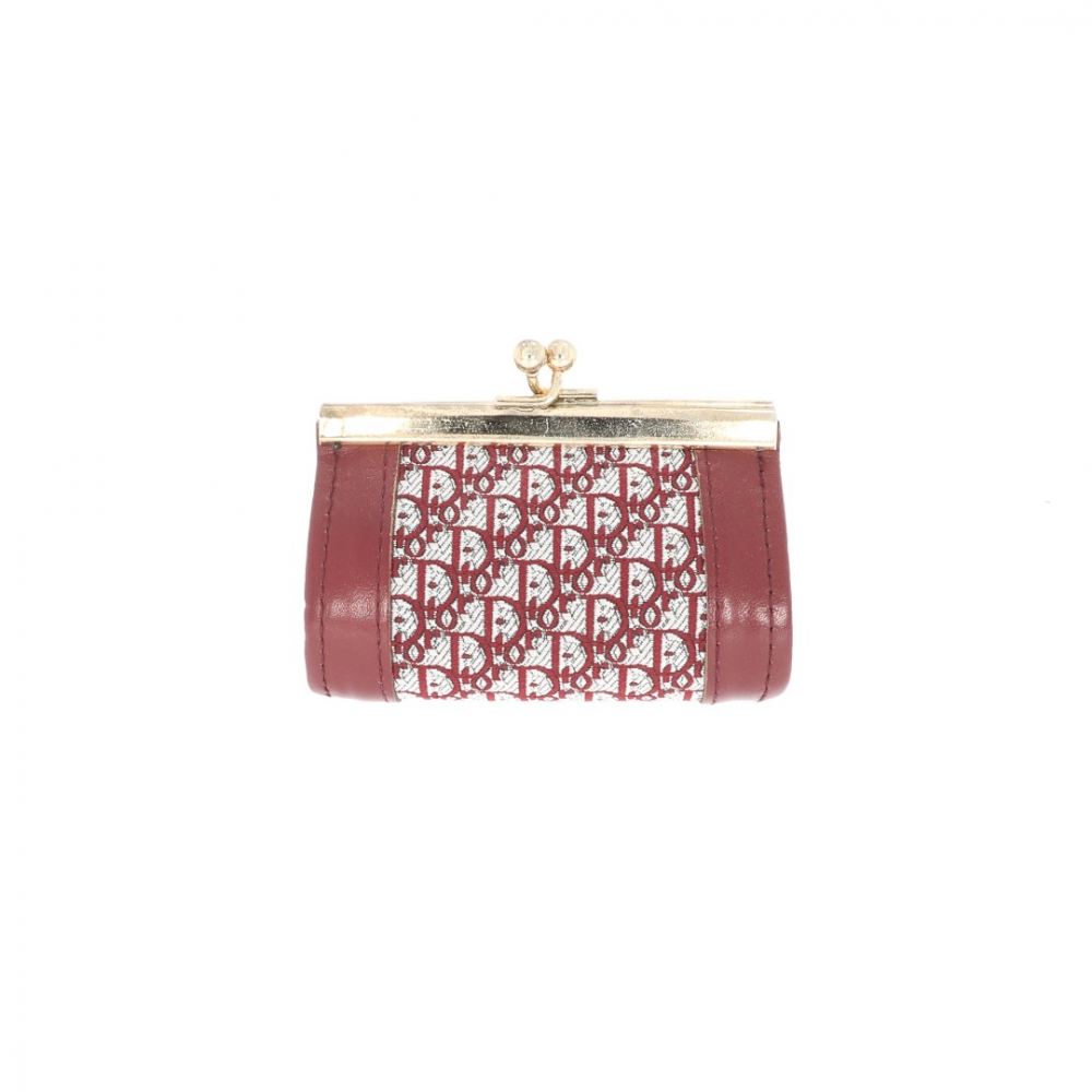 Christian Dior Dior wallet in bordeaux leather