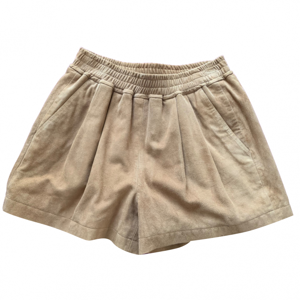 Pinko Real leather shorts