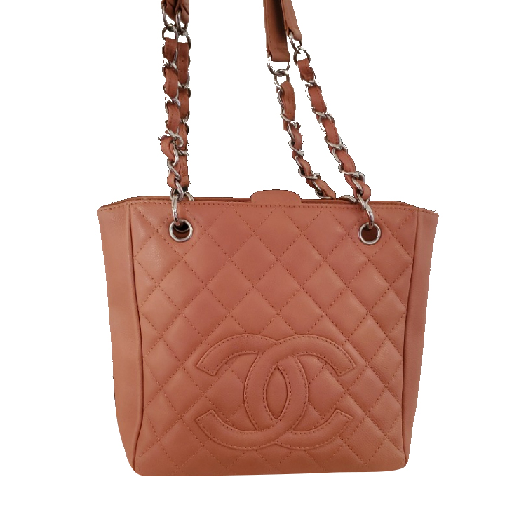 Chanel Caviar Shopping CC Logo Tote Bag