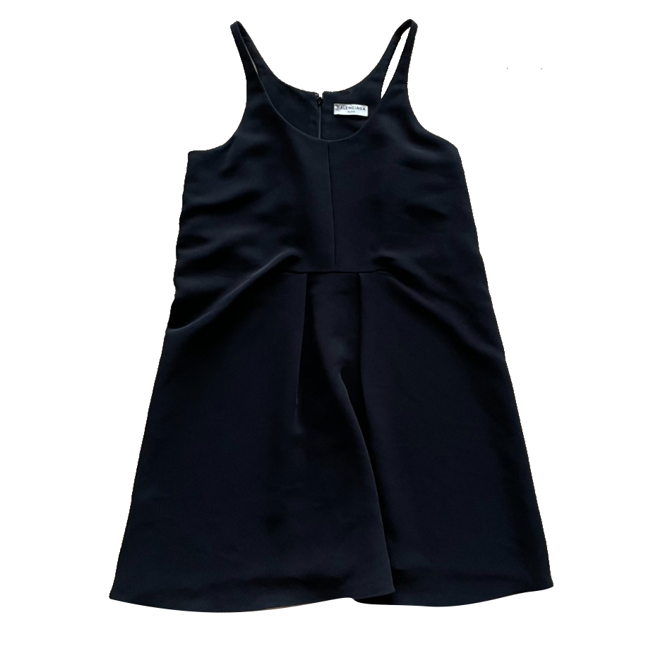 Balenciaga Ultra-cool:  Balenciaga black mini dress.  