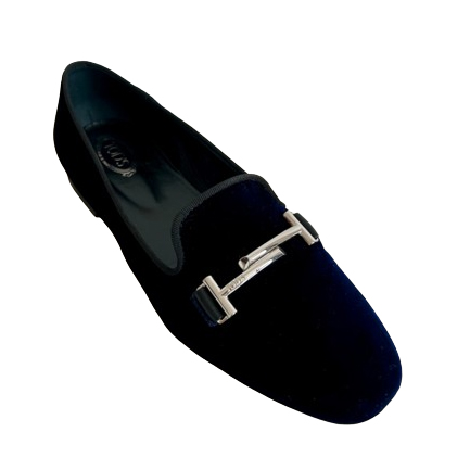 Tod's Double-T-Samt-Loafer