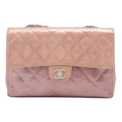 Chanel Pink Leather Chanel Medium Flap Bag