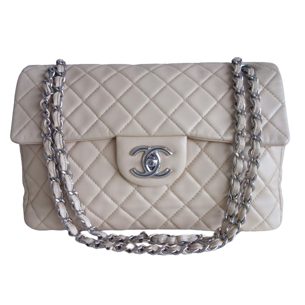 Chanel Classique beige bag