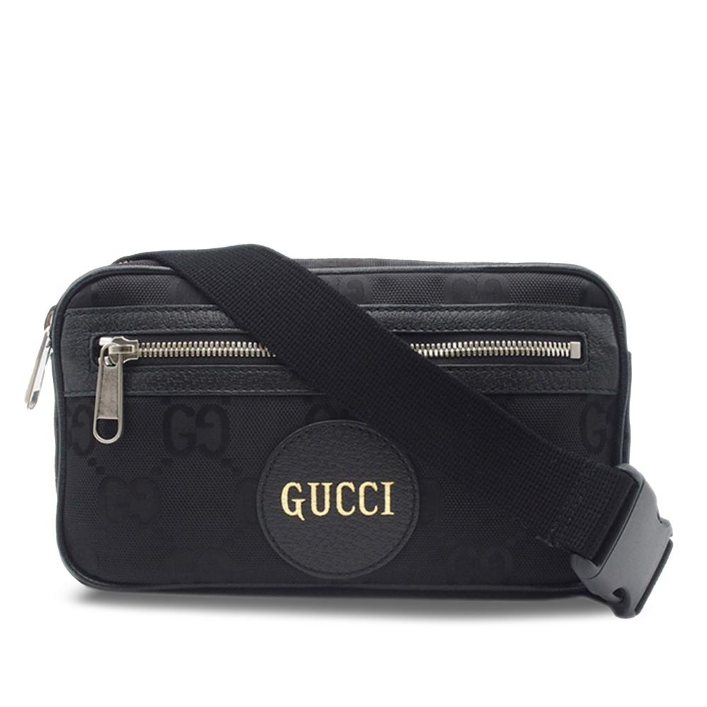 Gucci B Gucci Black Nylon Fabric GG Off The Grid Belt Bag Italy