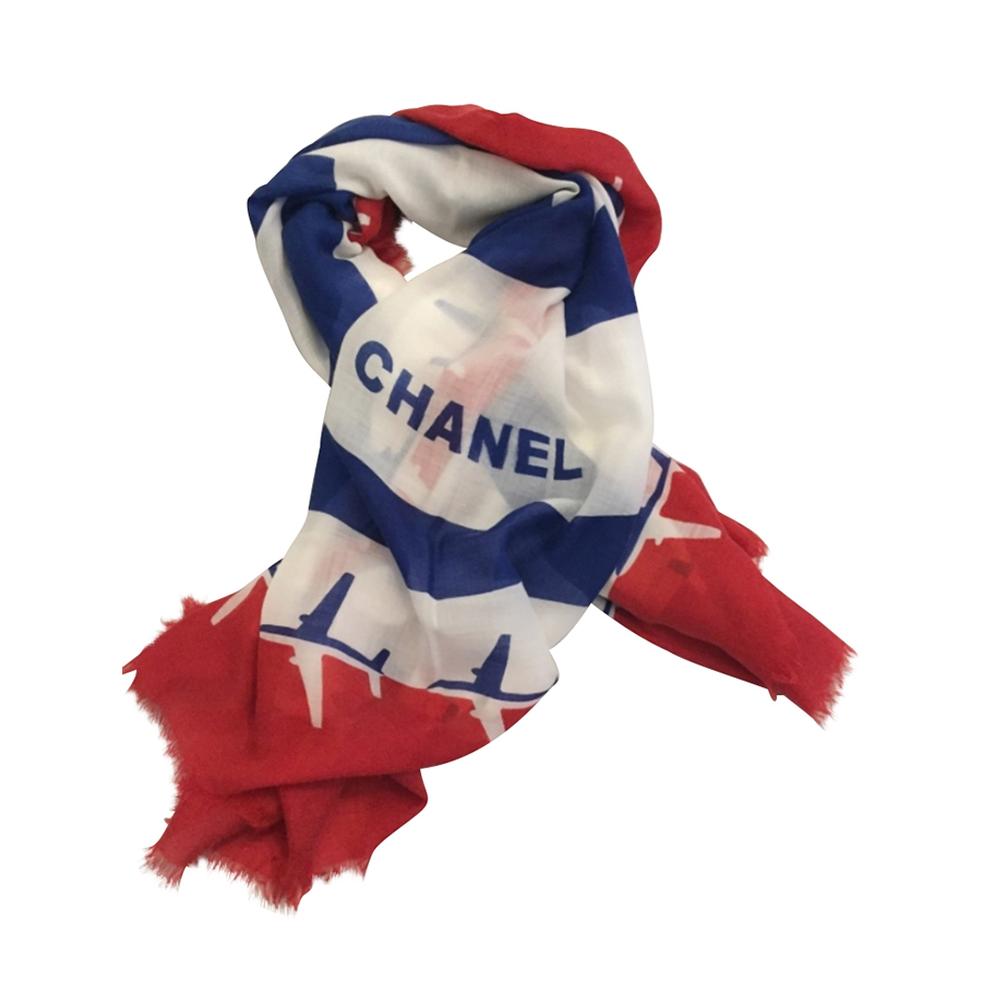 Chanel 'Airport 2015' Cashmere scarf
