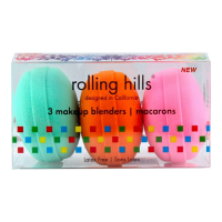 Rolling Hills Éponge à maquillage 'Macarons' - 3 Pièces