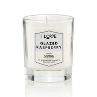 I Love 'Glazed Raspberry' Candle - 200 g