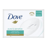 Dove 'Cream Sensitive Hypoallergenic' Soap - 100 g, 2 Pieces