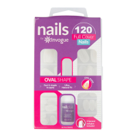 Invogue 'Full Cover Oval' Nail Tips - 120 Pieces