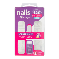 Invogue 'Full Cover Square' Nail Tips - 120 Pieces