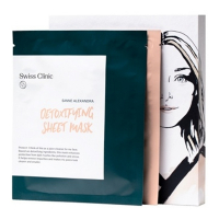 Swiss Clinic 'Detox & Glam' Gesichtsmaske aus Gewebe - Limited Edition