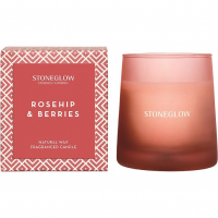 StoneGlow 'Rosehip & Berries' Scented Candle - 180 g