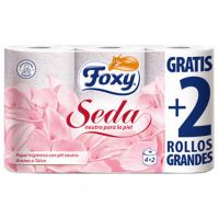 Foxy 'Silk' Toilet Paper - Talc Powder 6 Pieces