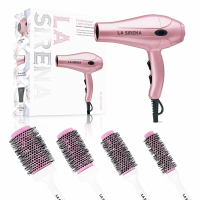 La Sirena Set de coiffure 'Limited Edition' - Blush Pink 5 Pièces